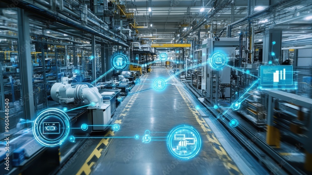 Futuristic Smart Factory: Automation, Connectivity, and Innovation Futuristic Smart Factory: Automation, Connectivity, and Innovation