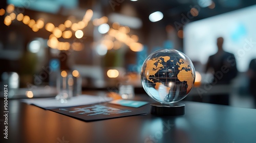 Capture a scene of a global oil market summit