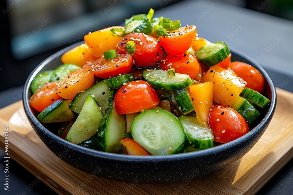 Japanese food, tsukemono, pickled vegetables add a burst of flavor and crunch to meals, often served as a side dish Japanese food, tsukemono, pickled vegetables add a burst of flavor and crunch to meals, often served as a side dish