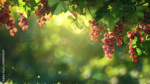 Grape fruit on vine in plantation farm gardent photo