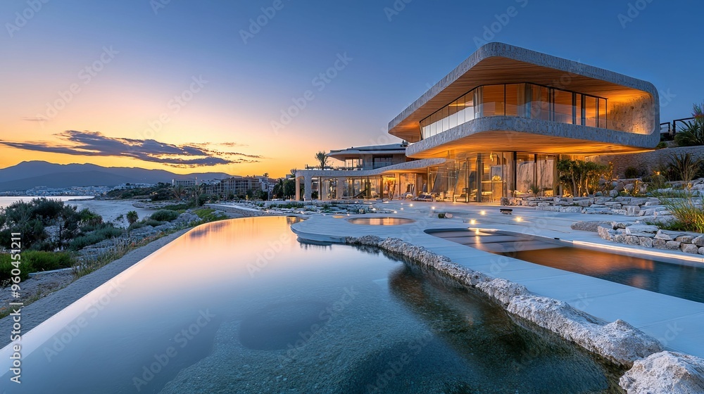 Modern Villa with Infinity Pool and Stunning Sunset View Modern Villa with Infinity Pool and Stunning Sunset View
