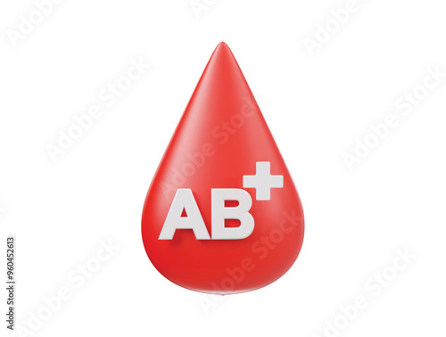 Blood icon 3d render illustrtion