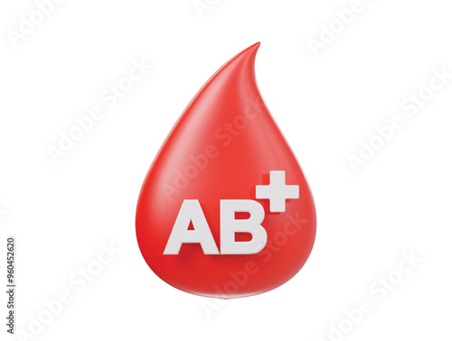 Blood icon 3d render illustrtion