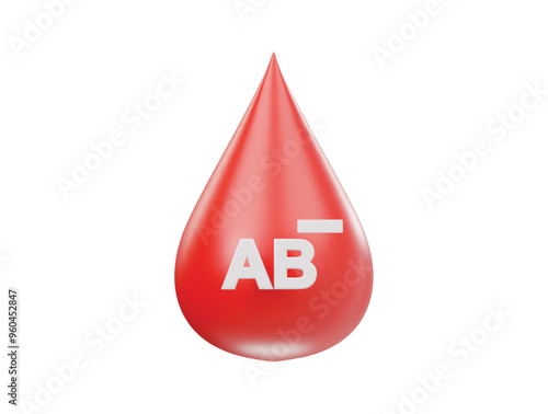 Blood icon 3d render illustrtion