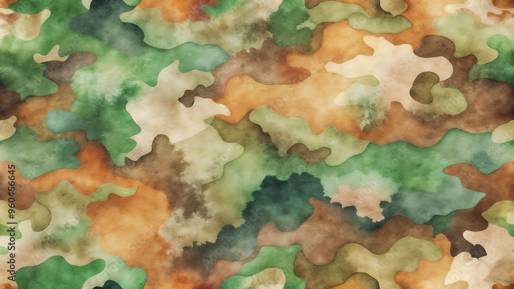 Abstract camouflage pattern in earthy tones for creative design and background use Abstract camouflage pattern in earthy tones for creative design and background use