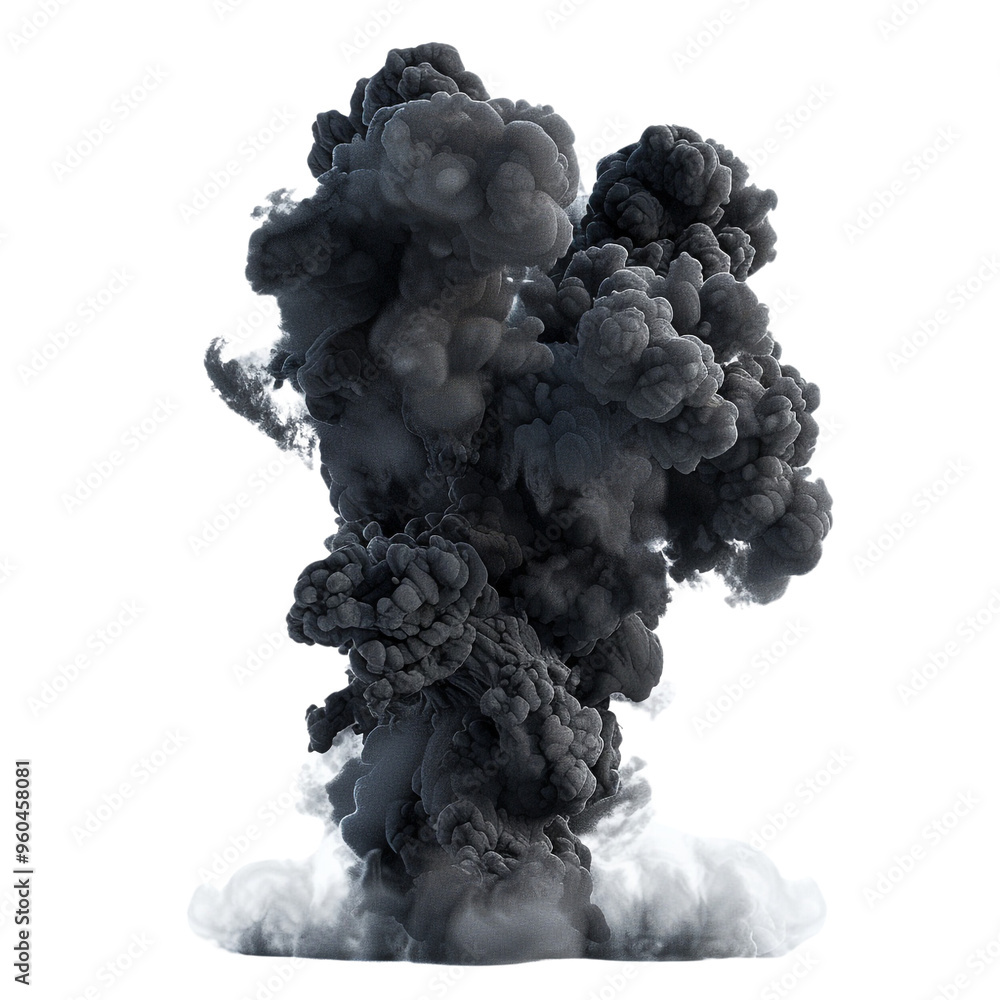 Abstract Black Ink Explosion on a Dark Background Abstract Black Ink Explosion on a Dark Background