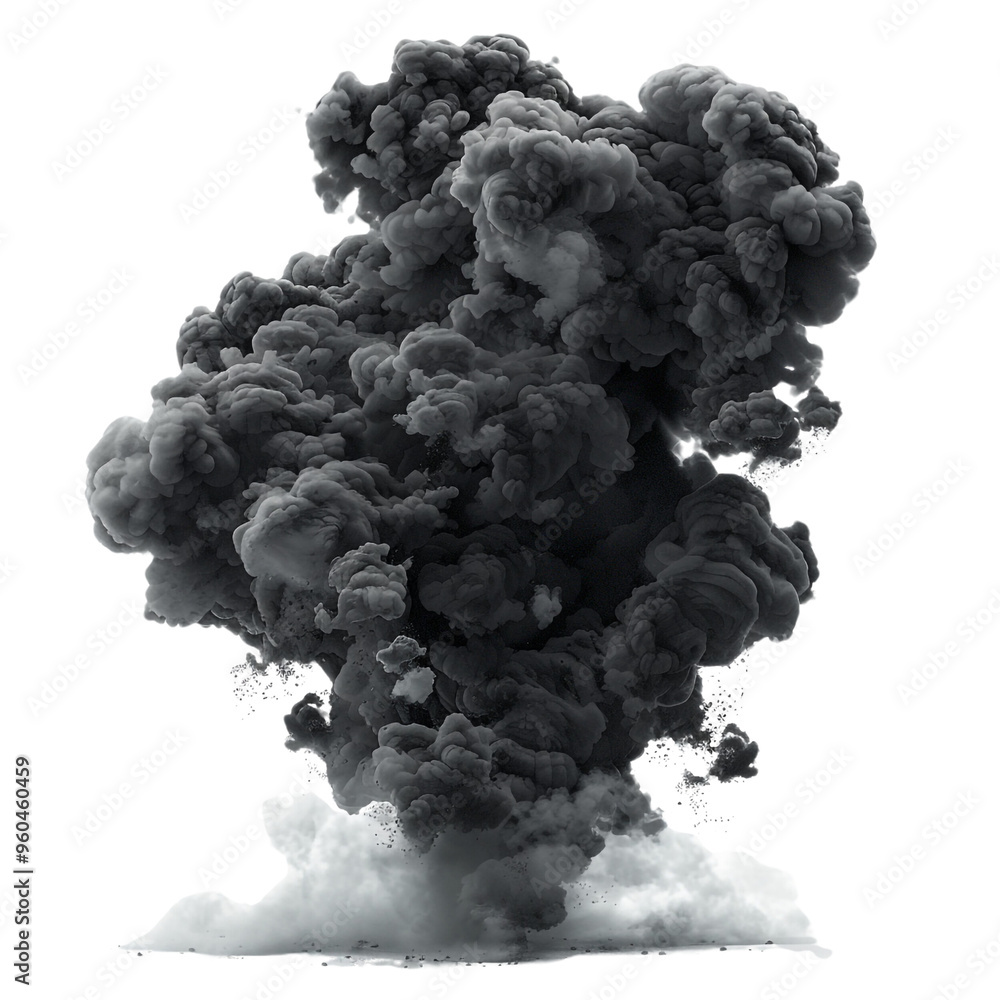 Abstract Black Smoke Cloud Abstract Black Smoke Cloud