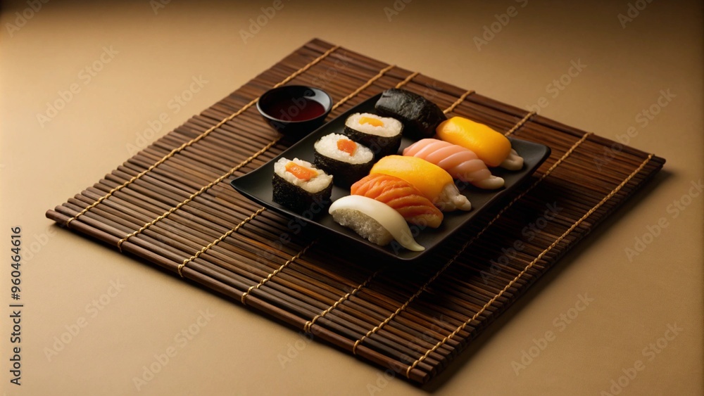 sushi on a plate sushi on a plate