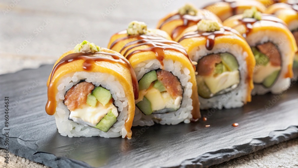 sushi on a plate sushi on a plate