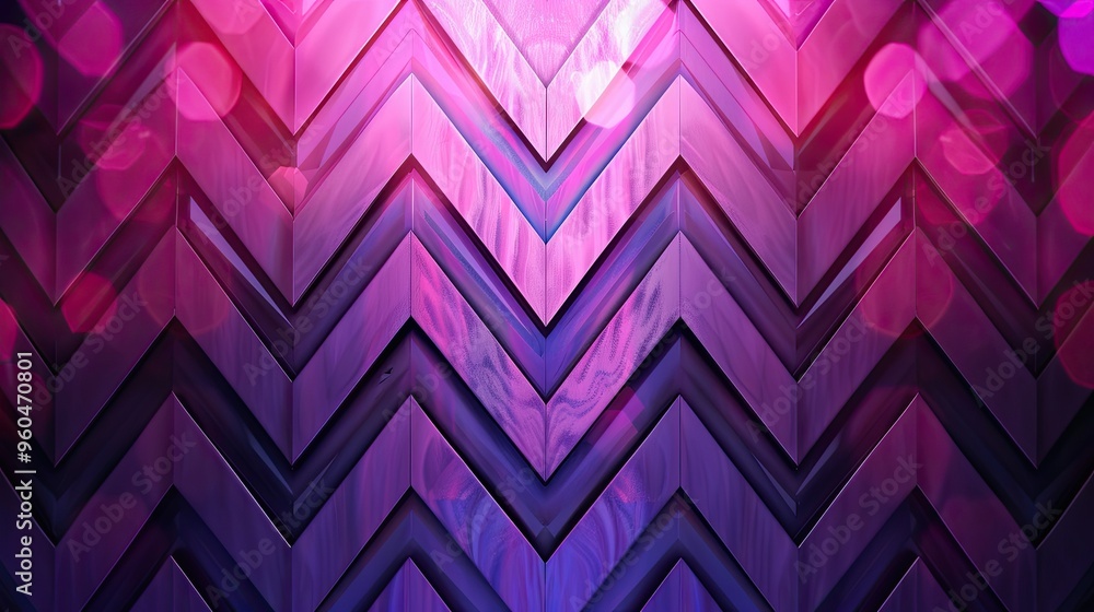 Art Deco backdrop with chevron designs in silver over a purple gradient Art Deco backdrop with chevron designs in silver over a purple gradient