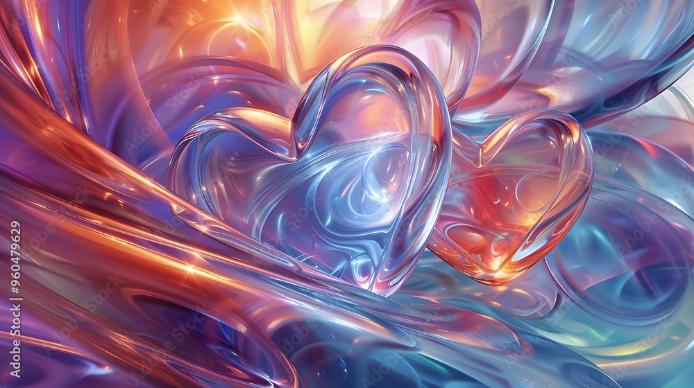 Energetic supple substance heart shapes Energetic supple substance heart shapes