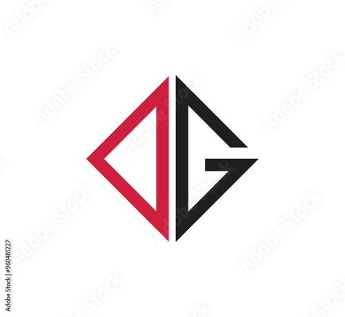Free Download initial dg letter logo vector template - GFXLoad