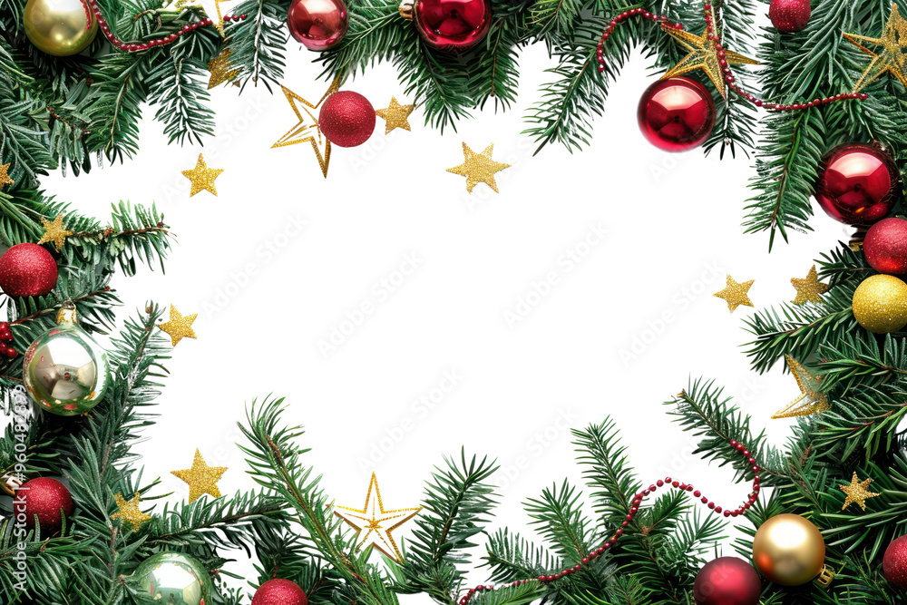 Festive Christmas wreath decorations frame Festive Christmas wreath decorations frame