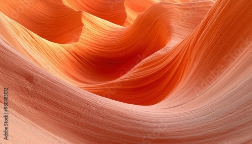 Swirling Sandstone Formations in a Canyon