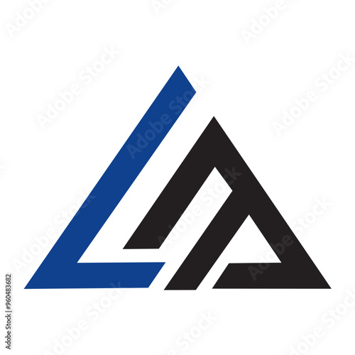 Initial LM logo, Vector image