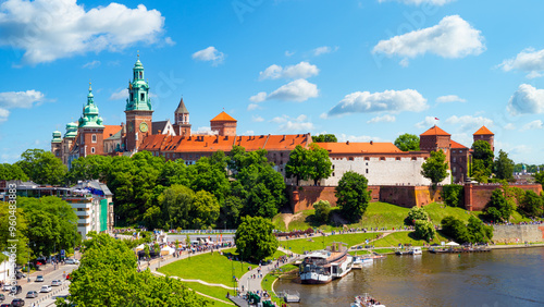 Obraz na płótnie Beautiful view of the city of Krakow, Poland w salonie