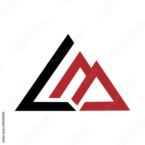 Initial LM logo, Vector image