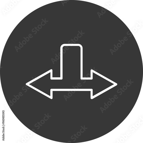 Separation Vector Icon Design