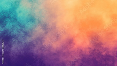 Soft grainy gradient background with smooth transitions and warm to cool color fade