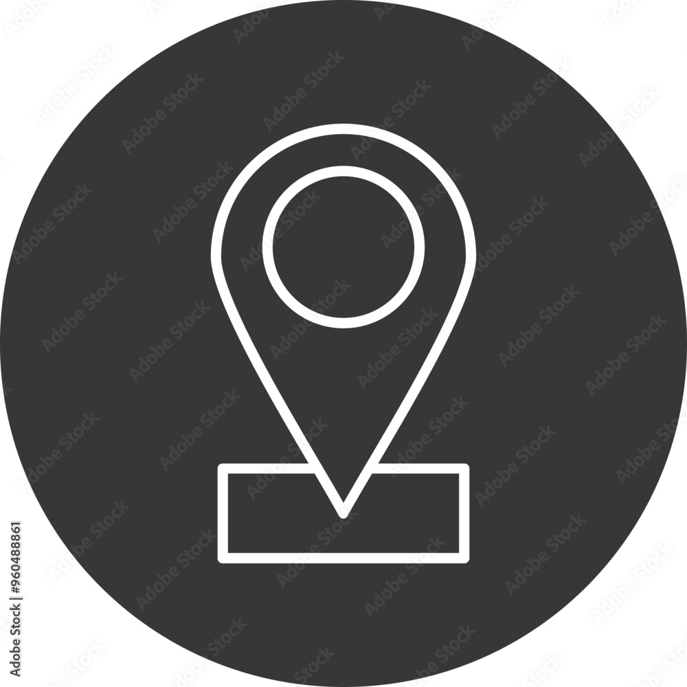 Pin Vector Icon Pin Vector Icon