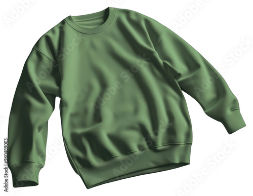 PNG Green plain sweatshirt sweater sleeve coathanger.