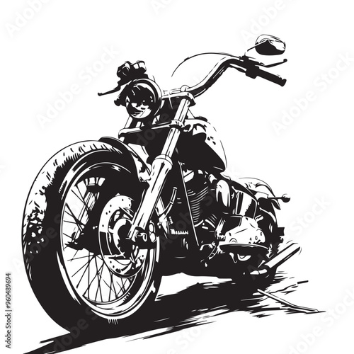  Custom Chopper Stock Vectors and Vector Art. Chopper motorcycle vector on a white background. 