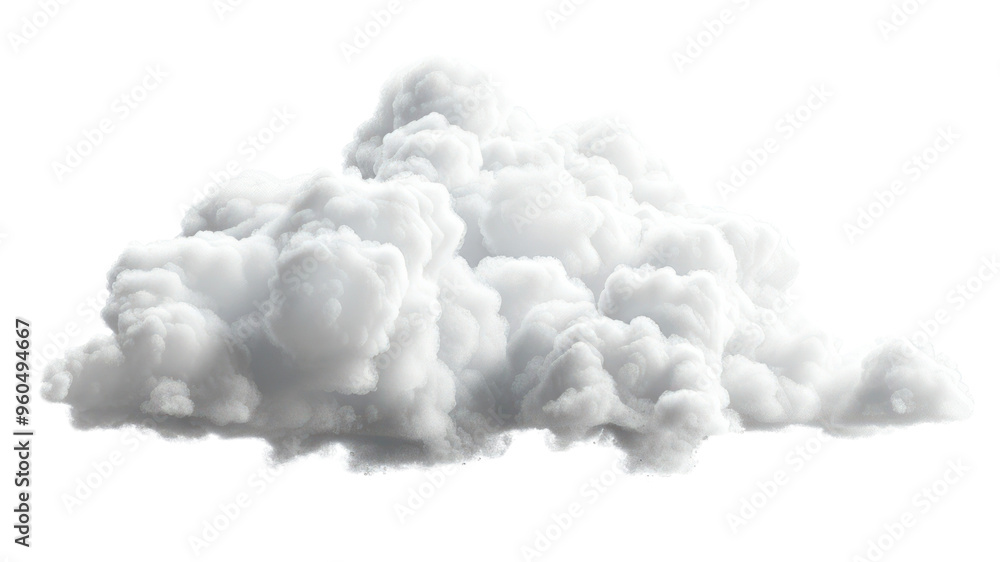 PNG Fluffy cloud raining softly PNG Fluffy cloud raining softly