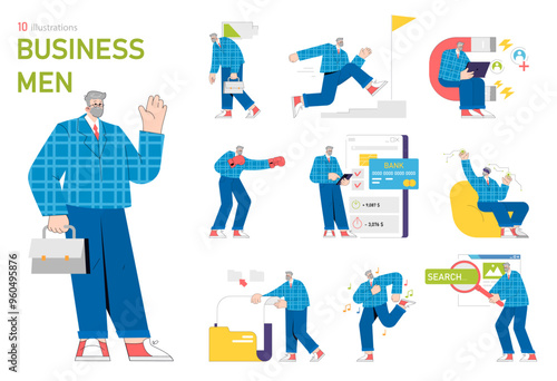 businessman. Flat Vector Illustration