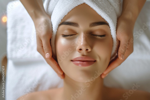 Relaxing Spa Facial Treatment for Glowing Skin, HD, Advertisement Image, 