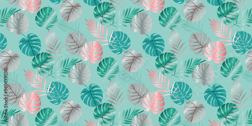 Creative conceptual images of abstract tree leaves, textures in a minimalistic style. Modern design templates for holidays, advertising, brand, bed linen. Ornament, seamless pattern, texture.