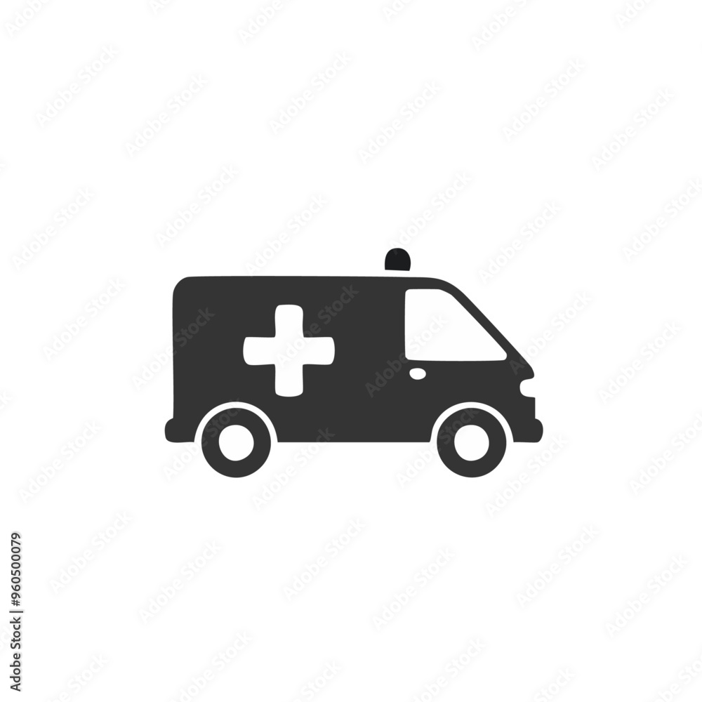 Fototapeta premium ambulance car icon