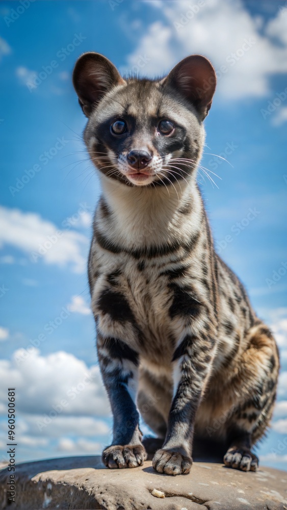 Obraz premium a civet with beautiful natural background