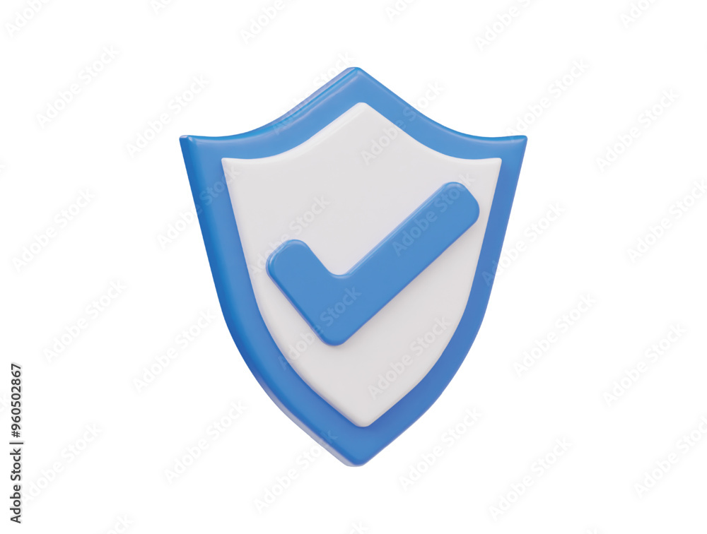 Protect shield icon 3d render illustration Protect shield icon 3d render illustration