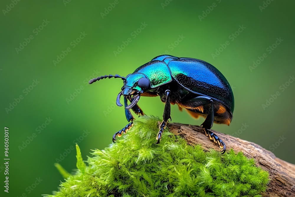 Beetles, with powerful jaws, breaking down wood contribute to the decomposition process in forests Beetles, with powerful jaws, breaking down wood contribute to the decomposition process in forests