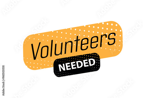 volunteers needed text