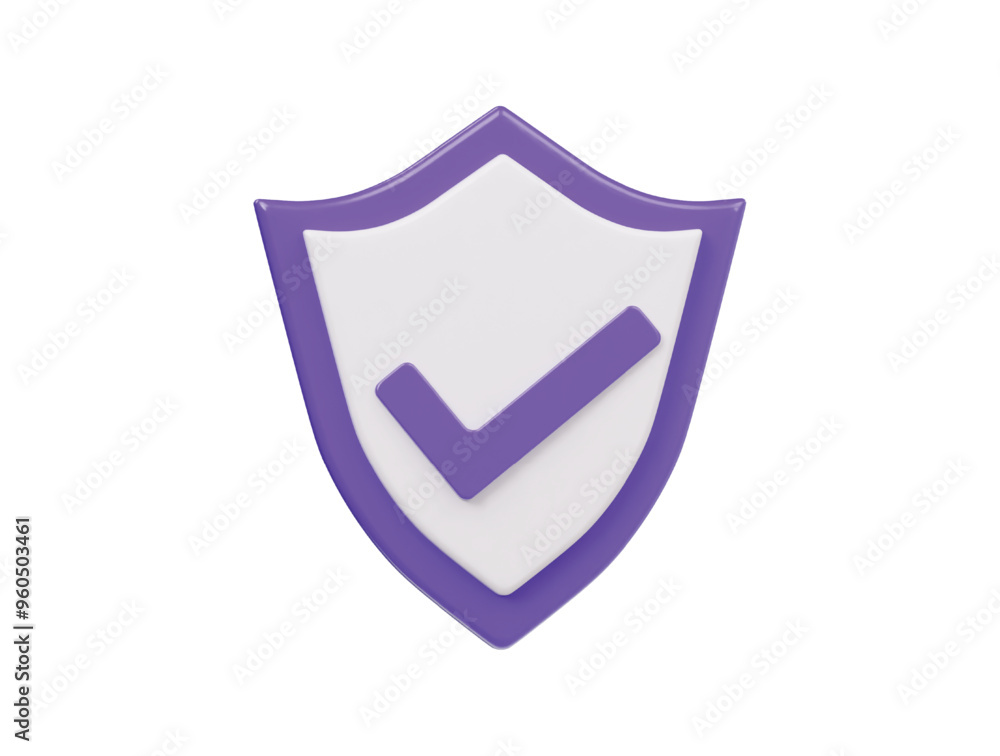 Protect shield icon 3d render illustration Protect shield icon 3d render illustration