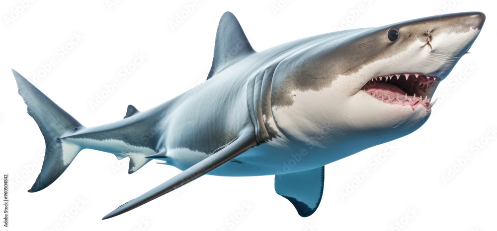 Naklejka premium PNG Shark animal fish aggression.