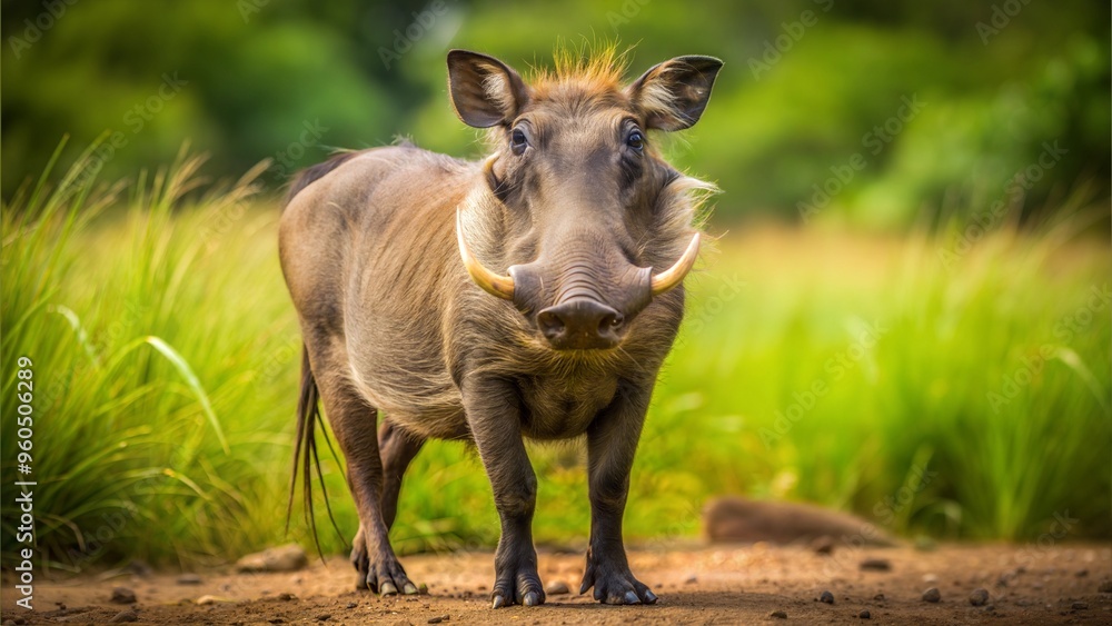 a warthog with beautiful natural background a warthog with beautiful natural background