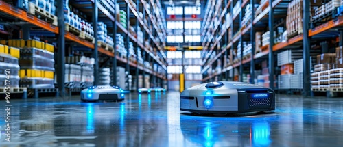 Autonomous Robots Navigating a Modern Warehouse