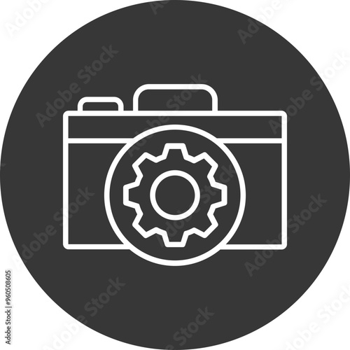 Camera Setting Vector Icon