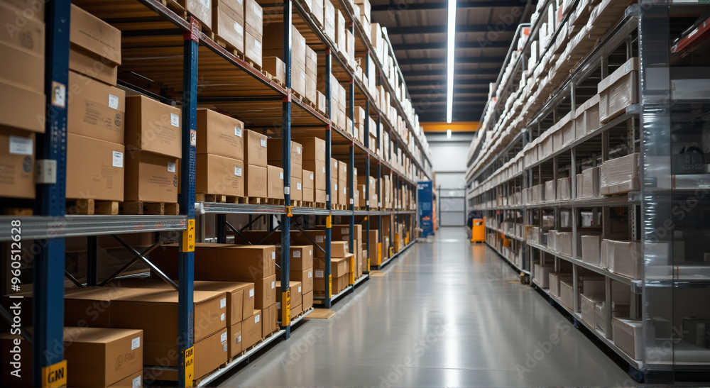 warehouse shelves with boxes warehouse shelves with boxes