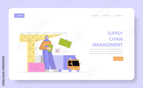Global Market Expansion. Flat Vector Illustration