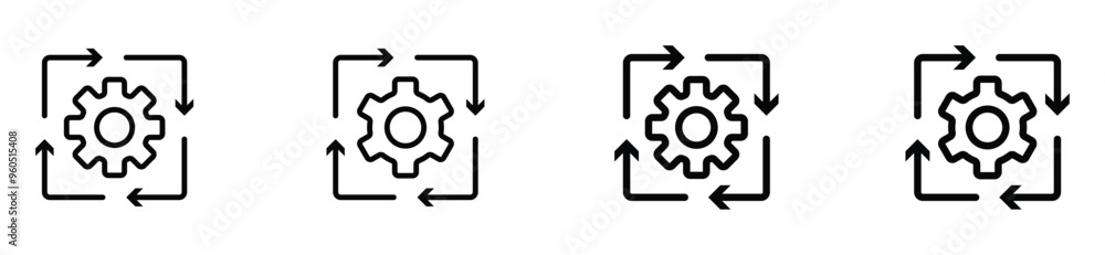 gear icon. technology icon. workflow icon . stock vector. gear icon. technology icon. workflow icon . stock vector.