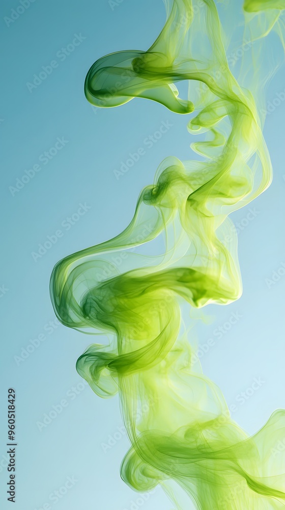 Green Smoke on Blue Background, Abstract Image, Texture, Pattern, Wallpaper, Cover and Screen for Smartphone, PC, Laptop, 9:16 and 16:9 Format Green Smoke on Blue Background, Abstract Image, Texture, Pattern, Wallpaper, Cover and Screen for Smartphone, PC, Laptop, 9:16 and 16:9 Format