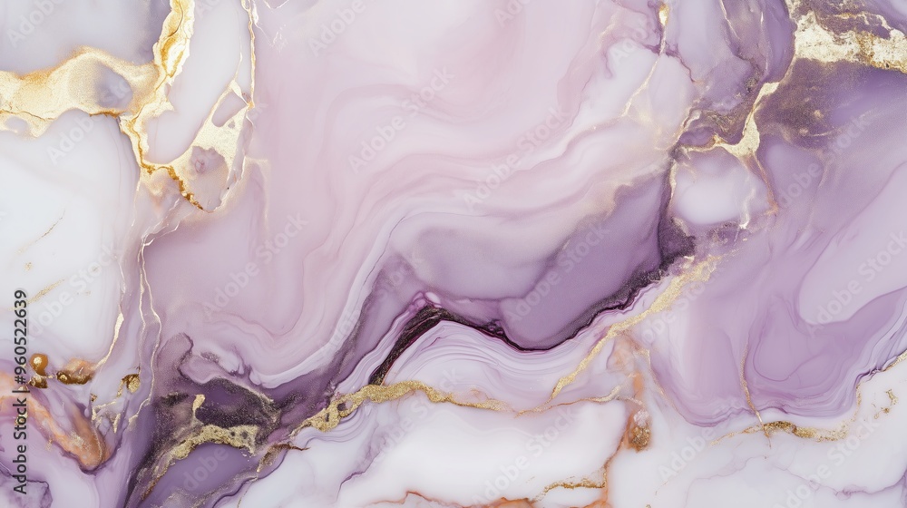 Luxurious marble background with purple and gold veins Luxurious marble background with purple and gold veins