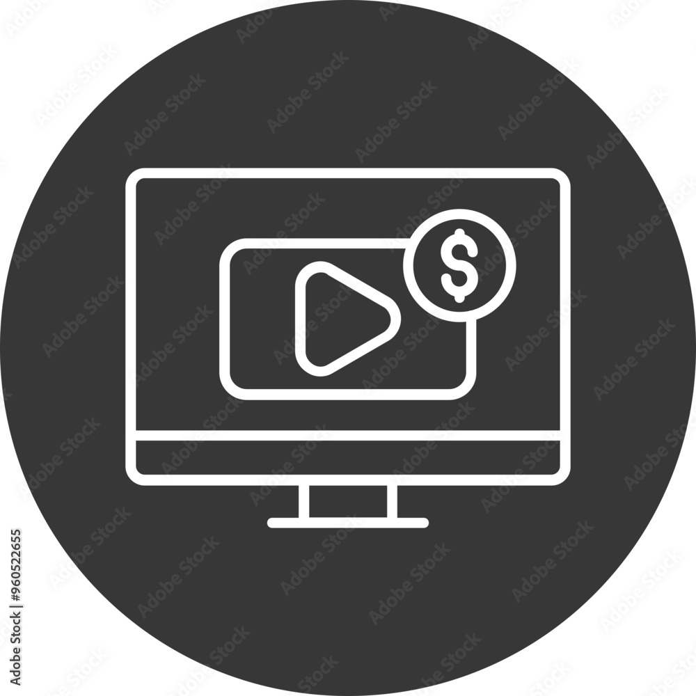 Paid Content Vector Icon Design Paid Content Vector Icon Design