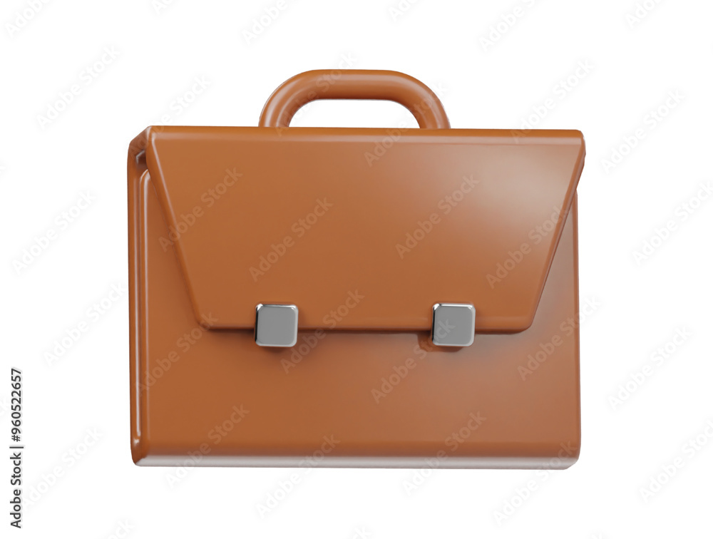 Business bag icon 3d render illustration Business bag icon 3d render illustration