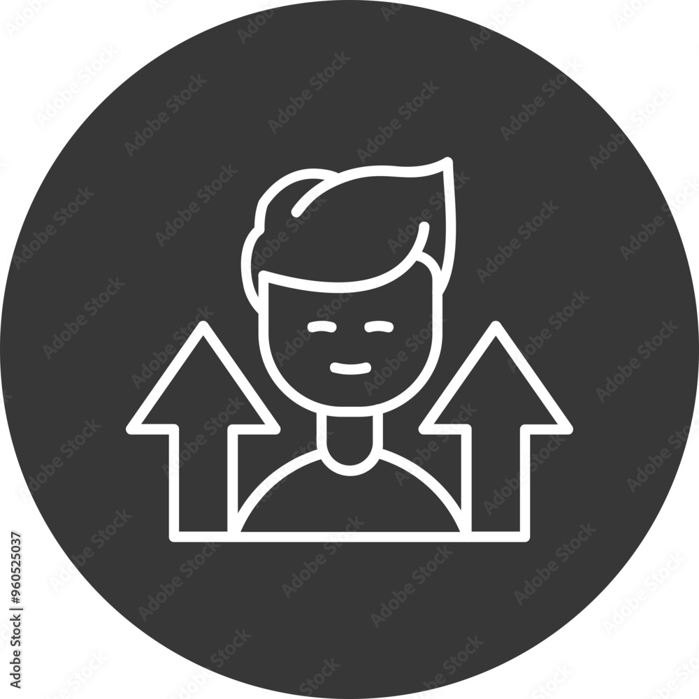 Personal Growth Vector Icon Design Personal Growth Vector Icon Design
