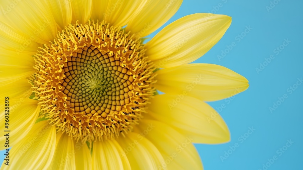 Obraz premium Symmetry in Flower Petals, Investigate the radial symmetry of flowers, such as daisies or sunflowers, and how this symmetry attracts pollinators and facilitates reproduction.
