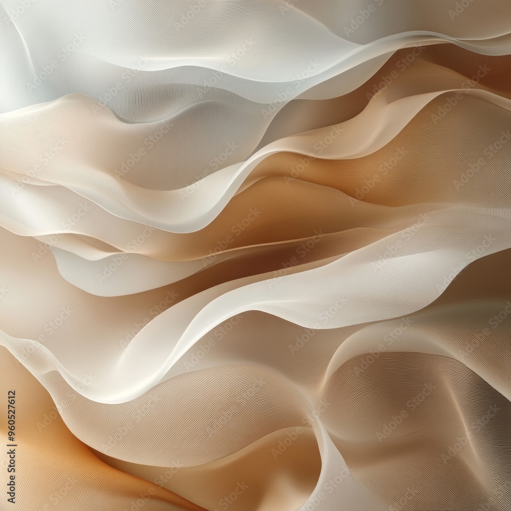 Obraz premium Soft Brown Waves